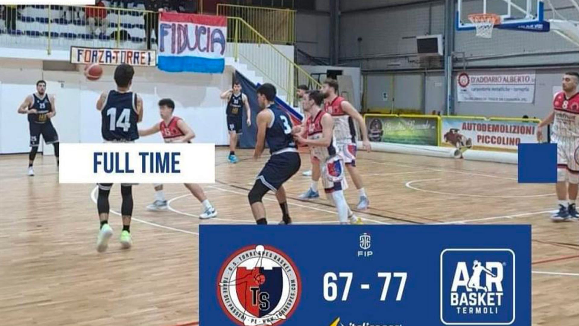 FINALMENTE LA PRIMA VITTORIA DEL 2024: AIR BASKET TERMOLI VINCE A TORRE DE' PASSERI