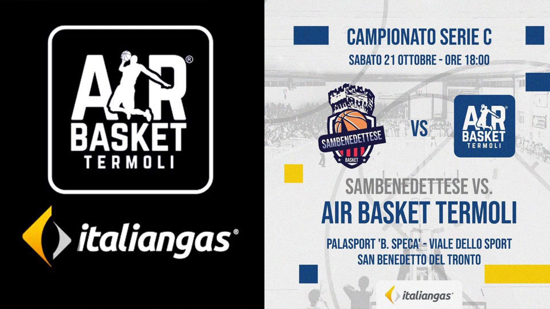 Sambenedettese Basket, c'è la sfida contro l'Air Basket Termoli per l'esordio interno
