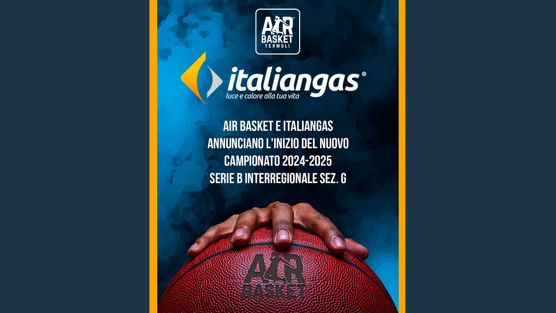 AIR Basket e Italiangas annunciano l'inizio del nuovo Campionato